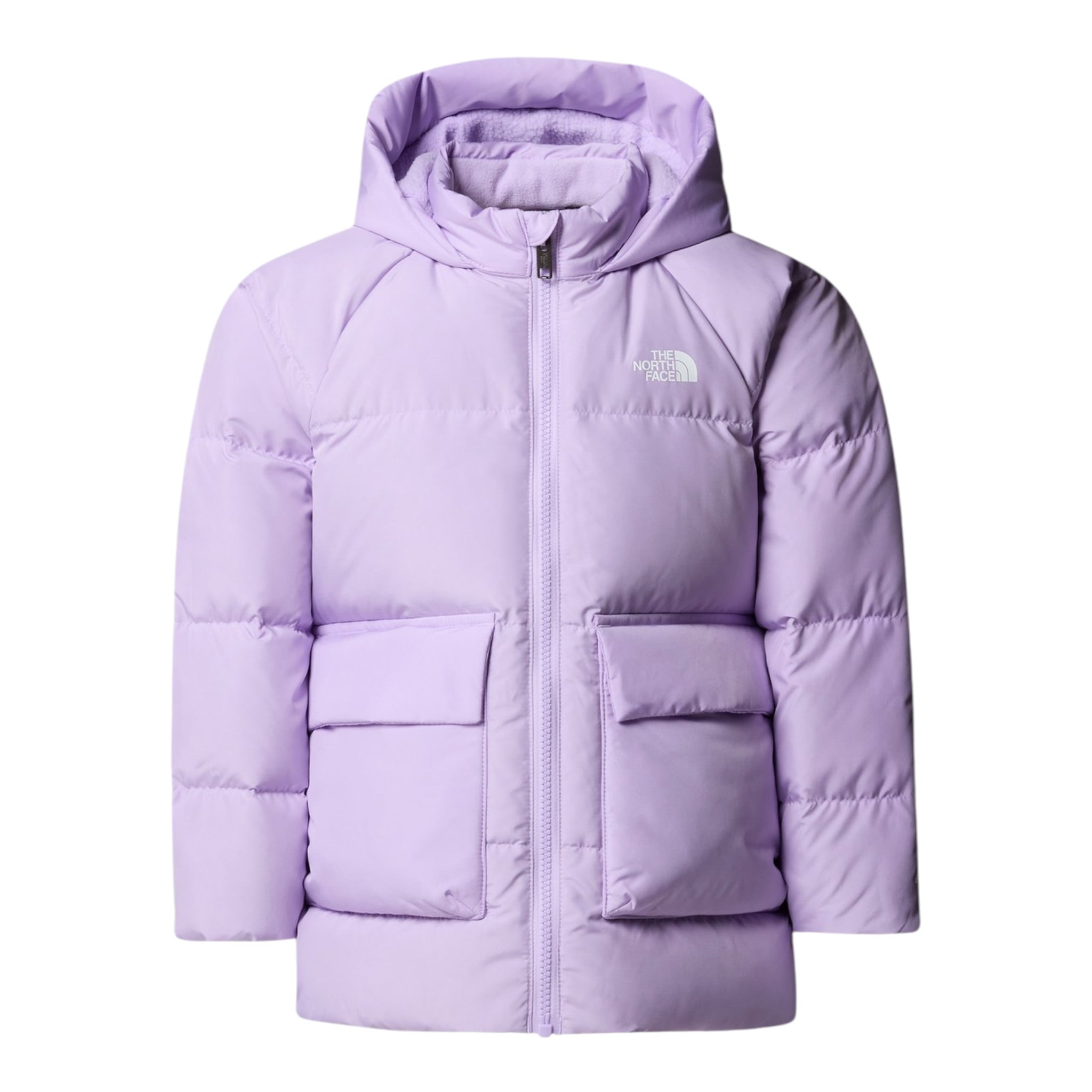The North Face Giubbino tinta unita con Cappuccio Lilla per Bambina NF0A88VFQZIX LILLA THE NORTH FACE 