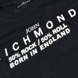 John Richmond T-Shirt tinta unita con Stampa Nero per Neonato RBA24043TSN NERO JOHN RICHMOND 