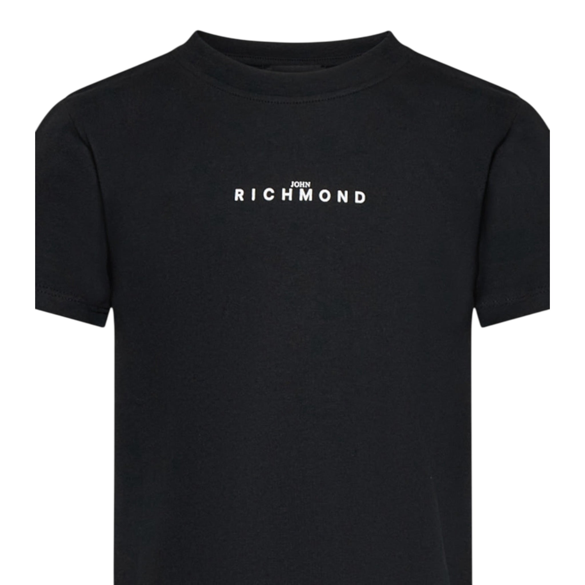 John Richmond T-Shirt tinta unita con Stampa Nero per Bambino RBA25010TSXX NERO JOHN RICHMOND 