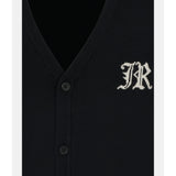 John Richmond Cardigan tinta unita con Ricami Nero per Bambino RBA25012CDXXX NERO JOHN RICHMOND 