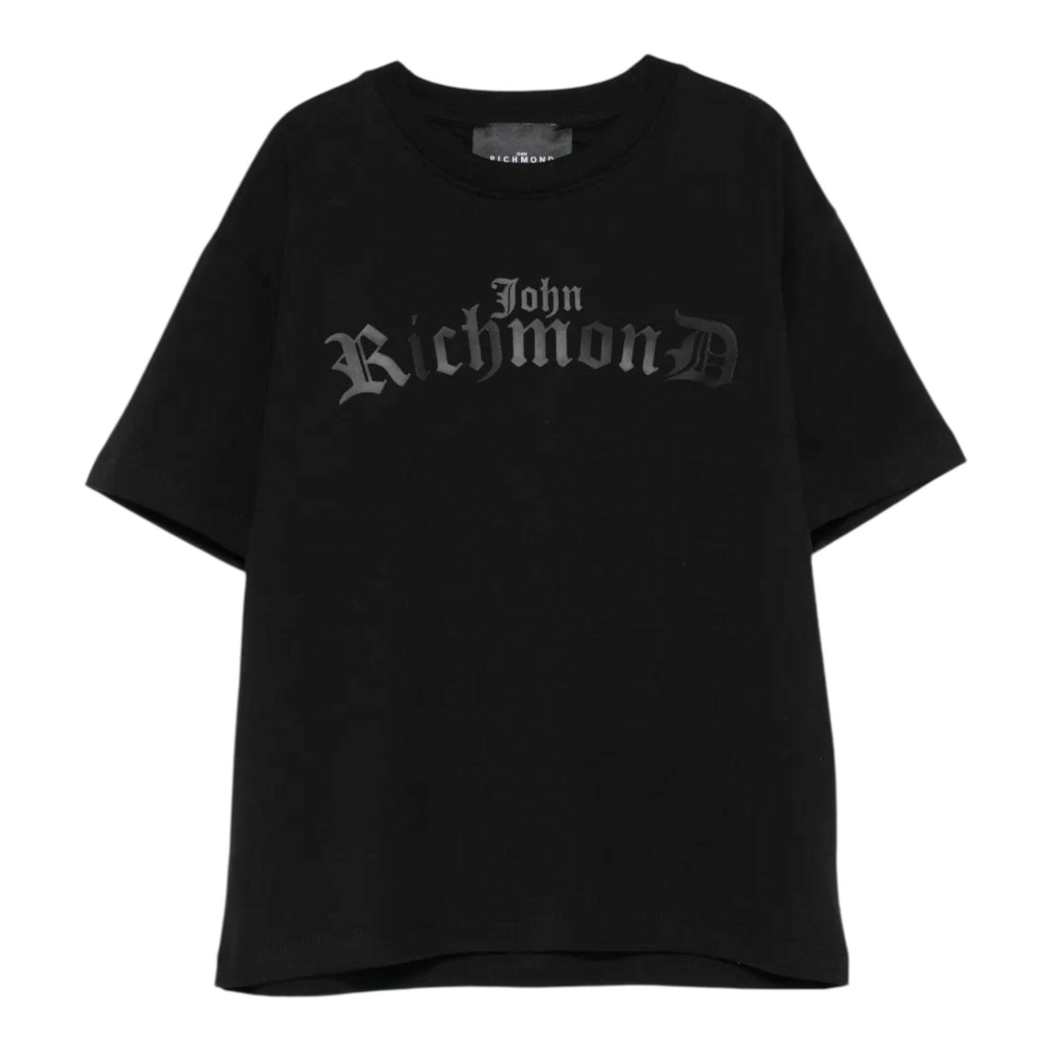 John Richmond T-Shirt tinta unita con Stampa Nero per Neonato RBA25025TS NERO JOHN RICHMOND 