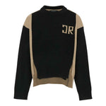 John Richmond Maglia Bicolore con Logo Nero/Beige per Neonata RBA25101MANX NERO/BEIGE JOHN RICHMOND 