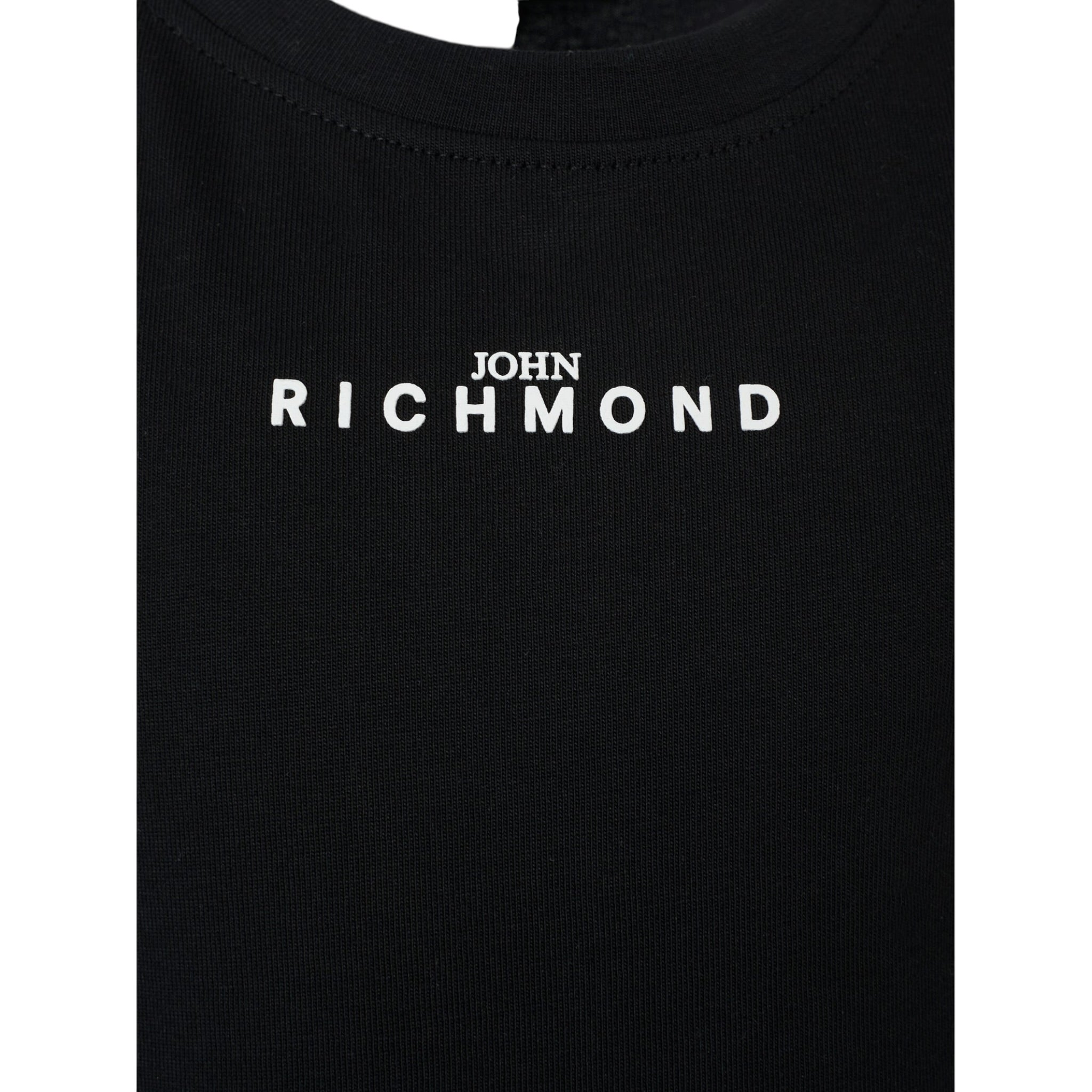 John Richmond T-Shirt tinta unita con Stampa Nero per Bambino RBA2510TSJ NERO JOHN RICHMOND 