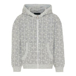 John Richmond Felpa In Maglia con Zip E Cappuccio Grigio per Bambino RBA25111MAX GRIGIO JOHN RICHMOND 