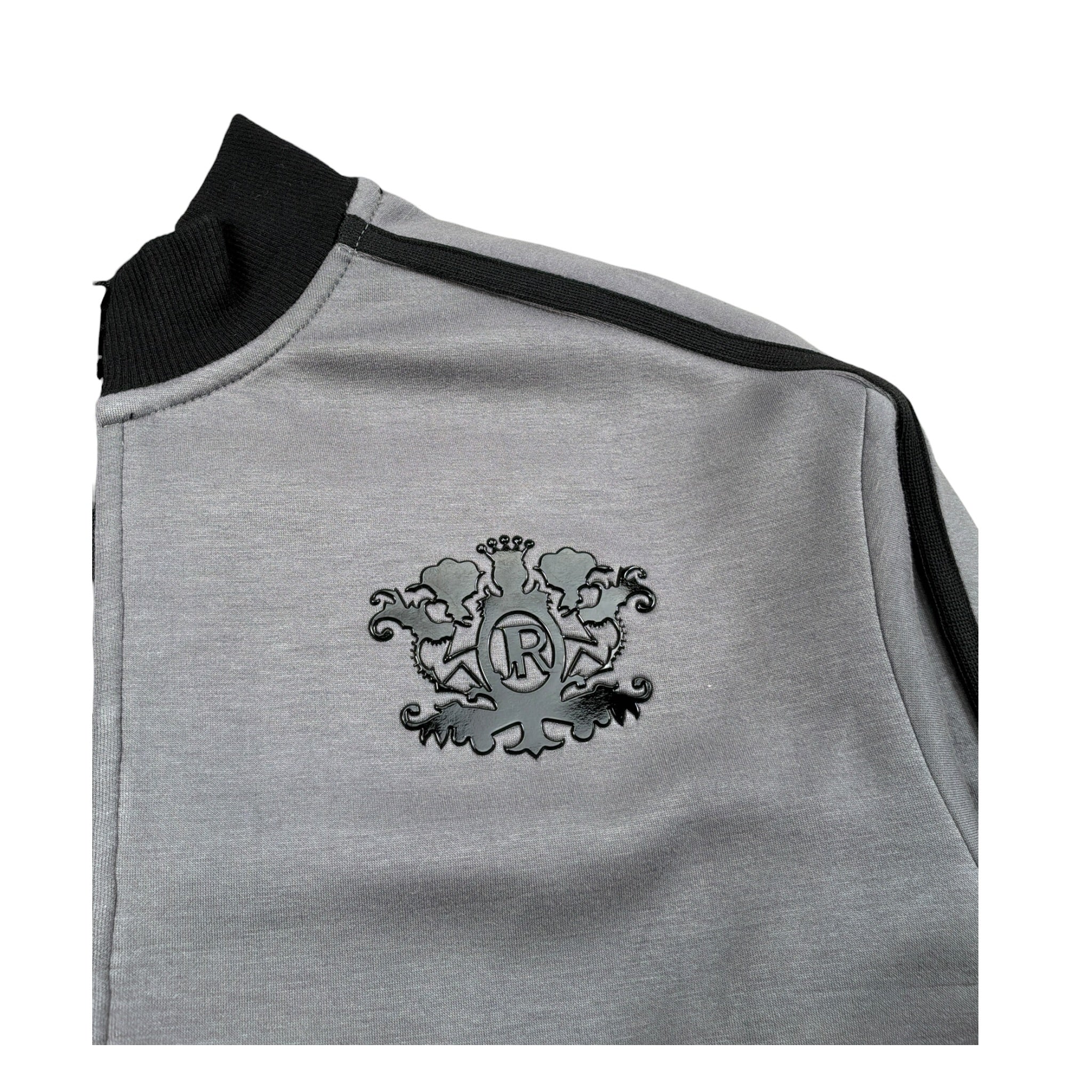 John Richmond Felpa tinta unita con Zip E Logo Grigio per Bambino RBA25232FE GRIGIO JOHN RICHMOND 