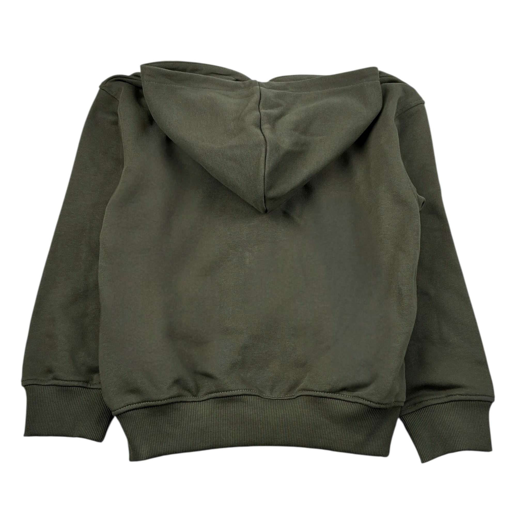 John Richmond Felpa tinta unita con Stampa E Zip Verde per Bambino RBA26001FE VERDE JOHN RICHMOND 