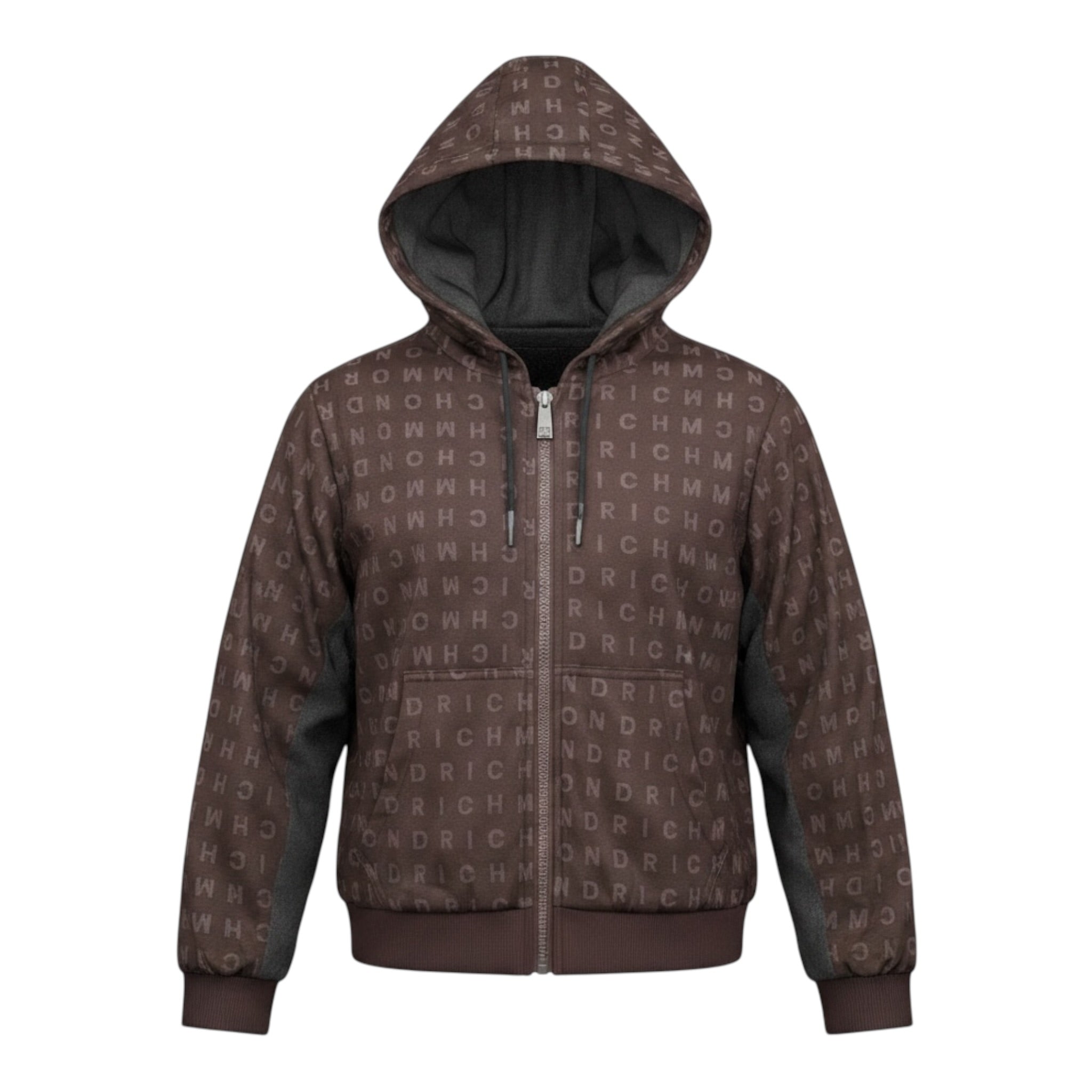 John Richmond Felpa tinta unita Logata con Zip E Cappuccio Marrone per Bambino RBA26051FE MARRONE JOHN RICHMOND 
