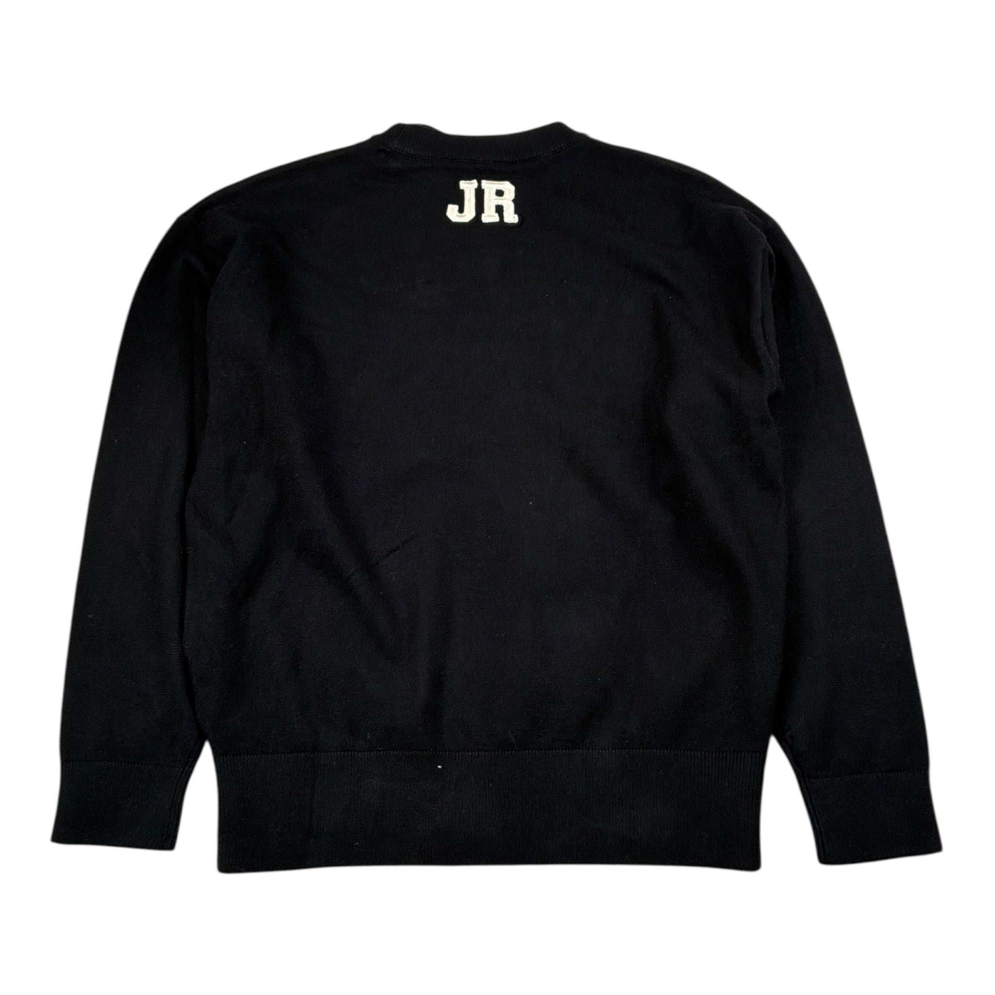 John Richmond Maglia tinta unita Girocollo con Stampa Nero per Bambino RBA26074MA NERO JOHN RICHMOND 