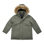 John Richmond Giubbino tinta unita con Zip E Cappuccio Verde per Bambino RBA26088PK VERDE JOHN RICHMOND 
