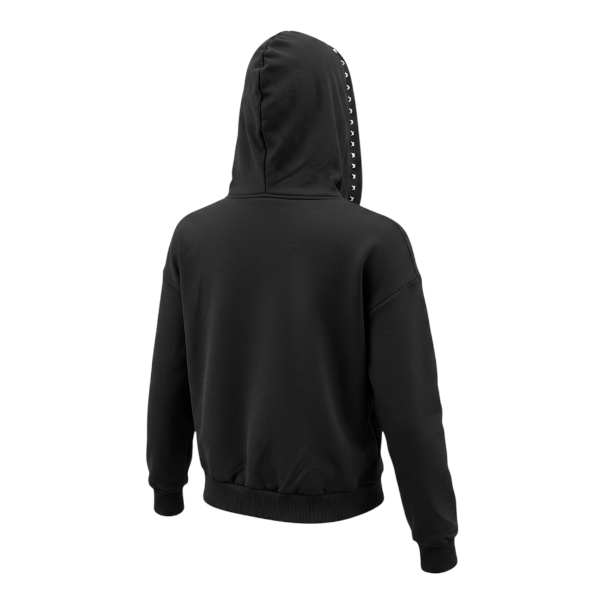 John Richmond Felpa tinta unita con Zip E Cappuccio Nero per Bambino RBA26128FE NERO JOHN RICHMOND 