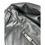 John Richmond Giubbino In Ecopelle tinta unita con Zip Nero per Bambino RBA26143CA NERO JOHN RICHMOND 