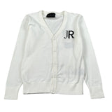 John Richmond Cardigan tinta unita con Stampa Bianco per Bambino RBA26169CD BIANCO JOHN RICHMOND 