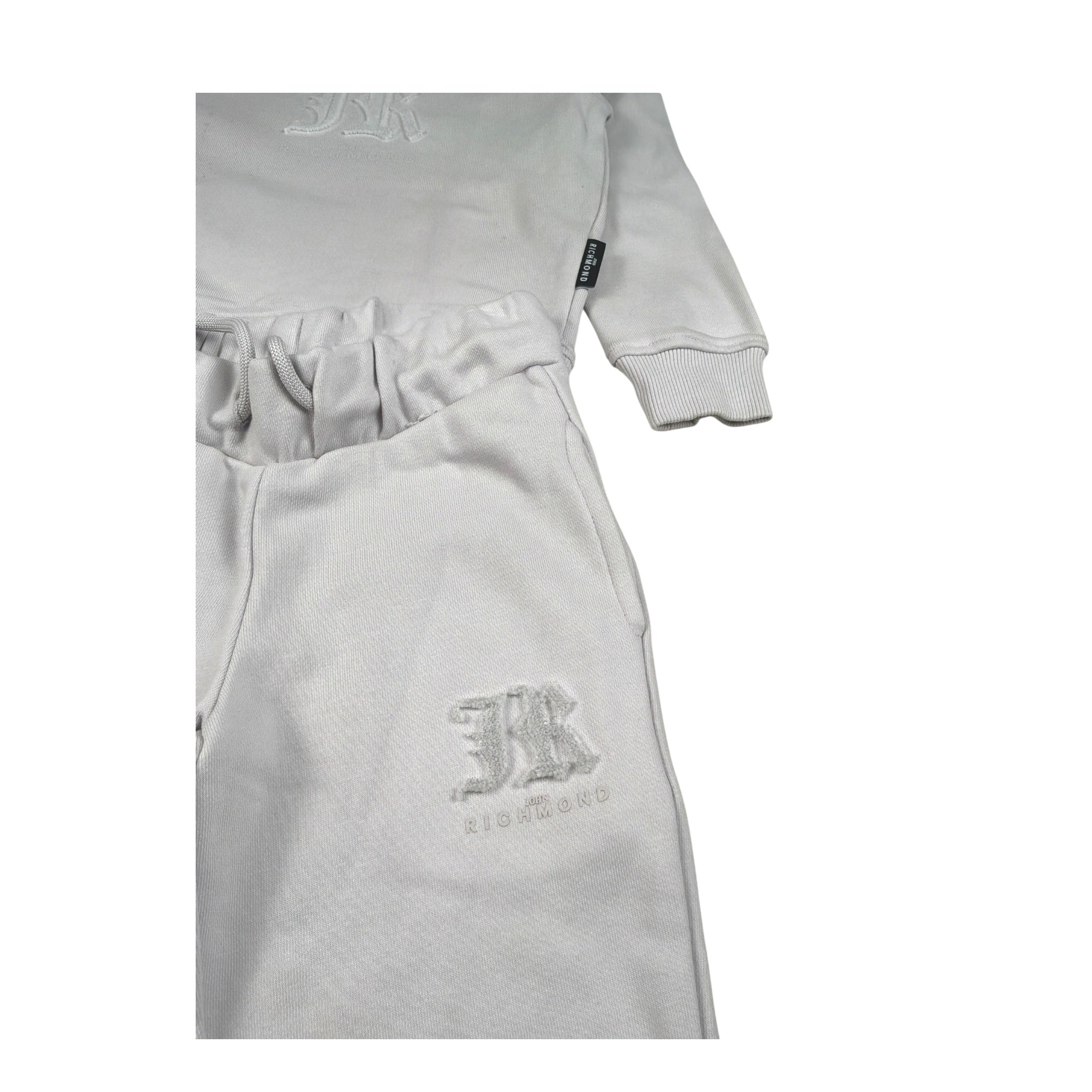 John Richmond Completo 2 Pezzi Felpa-Pantalone tinta unita Grigio per Neonato RGA25002CFNX GRIGIO JOHN RICHMOND 