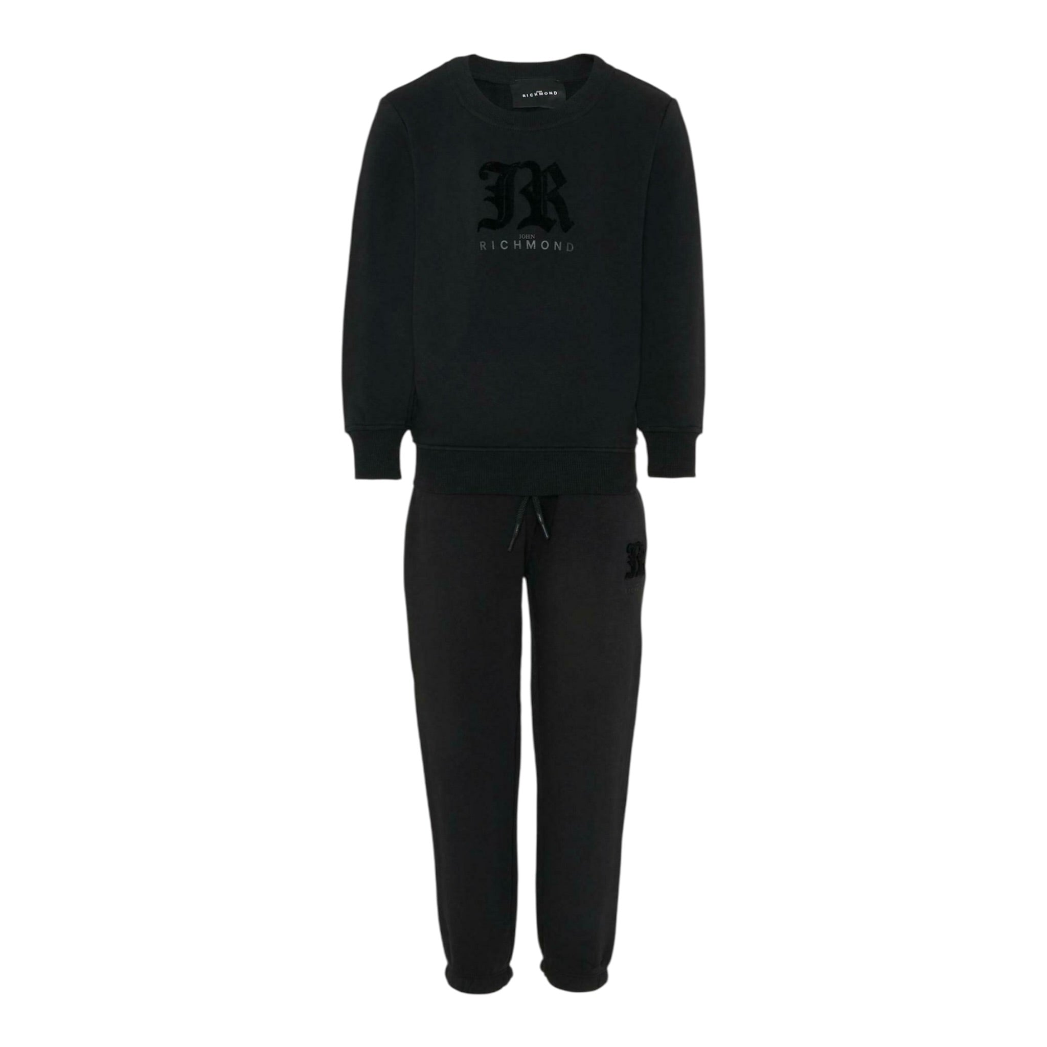 John Richmond Completo 2Pz Felpa-Pantalone Nero per Bambino RGA25002CFX NERO JOHN RICHMOND 