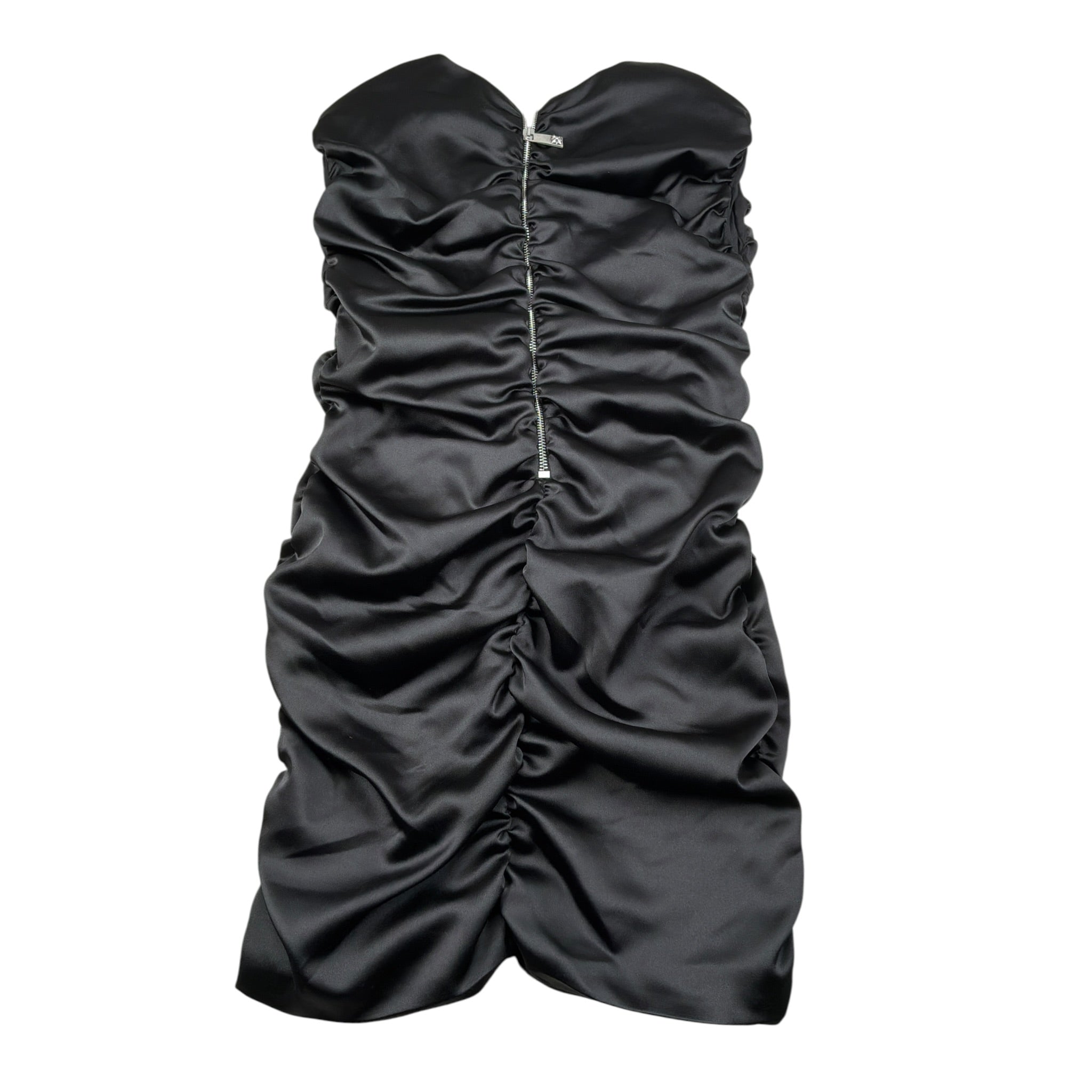 John Richmond Abito tinta unita con Zip Nero per Bambina RGA25069VE NERO JOHN RICHMOND 