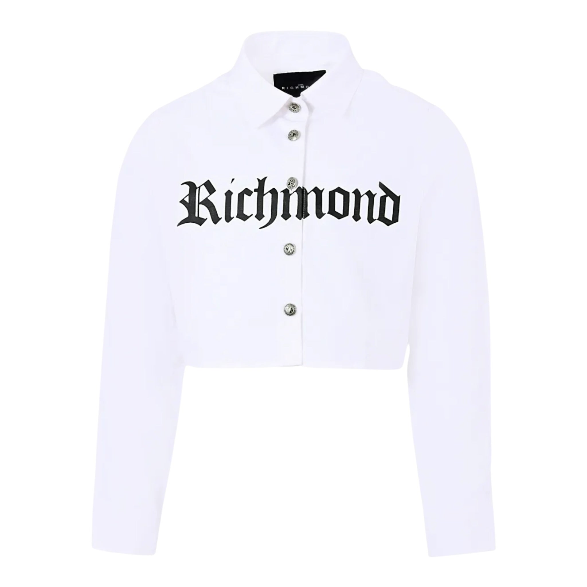 John Richmond Camicia Manica Lunga Itnta Unita Modello Crop Bianco per Neonata RGA25116CA BIANCO JOHN RICHMOND 