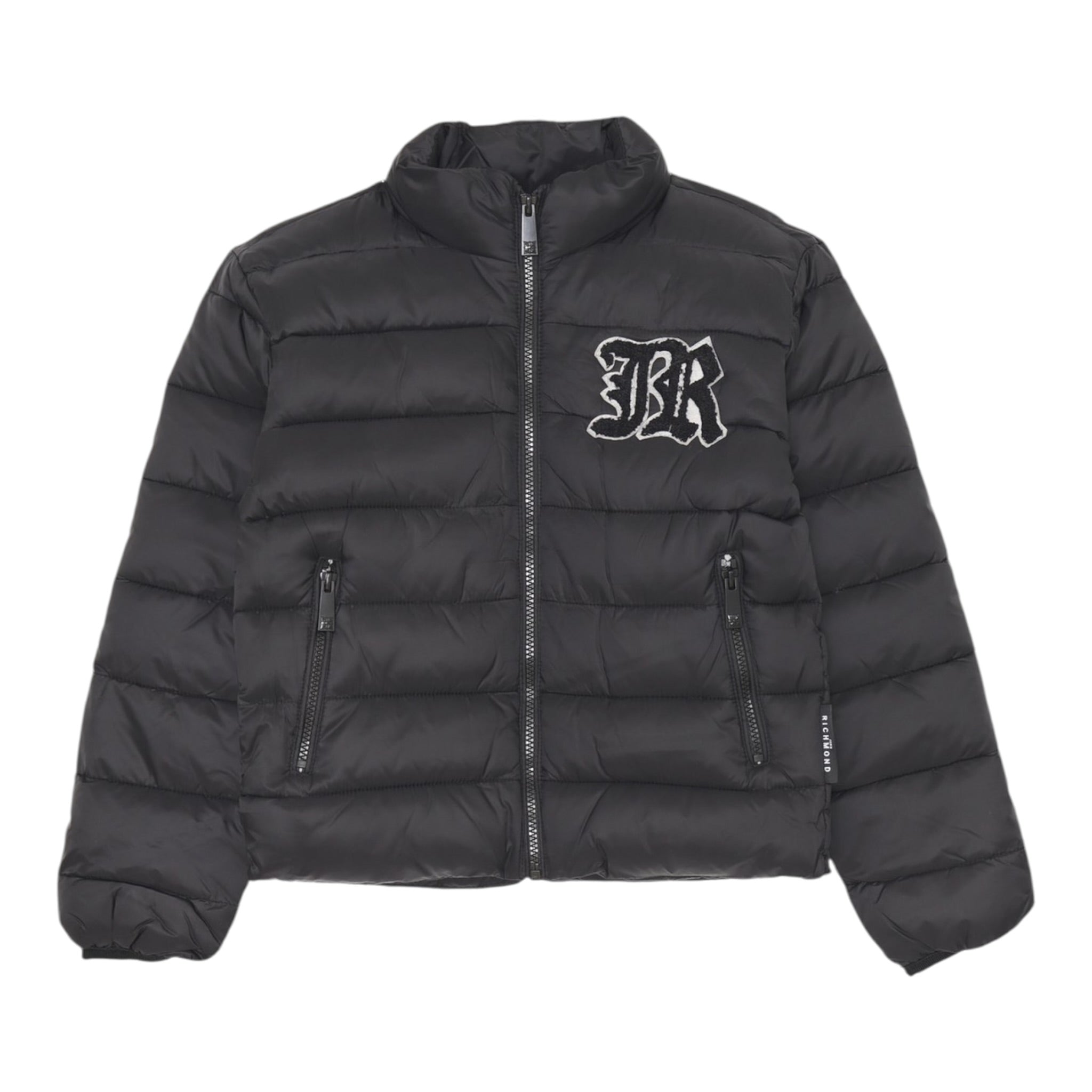 John Richmond Giubbino tinta unita con Logo Nero per Bambino RGA25233PIX NERO JOHN RICHMOND 