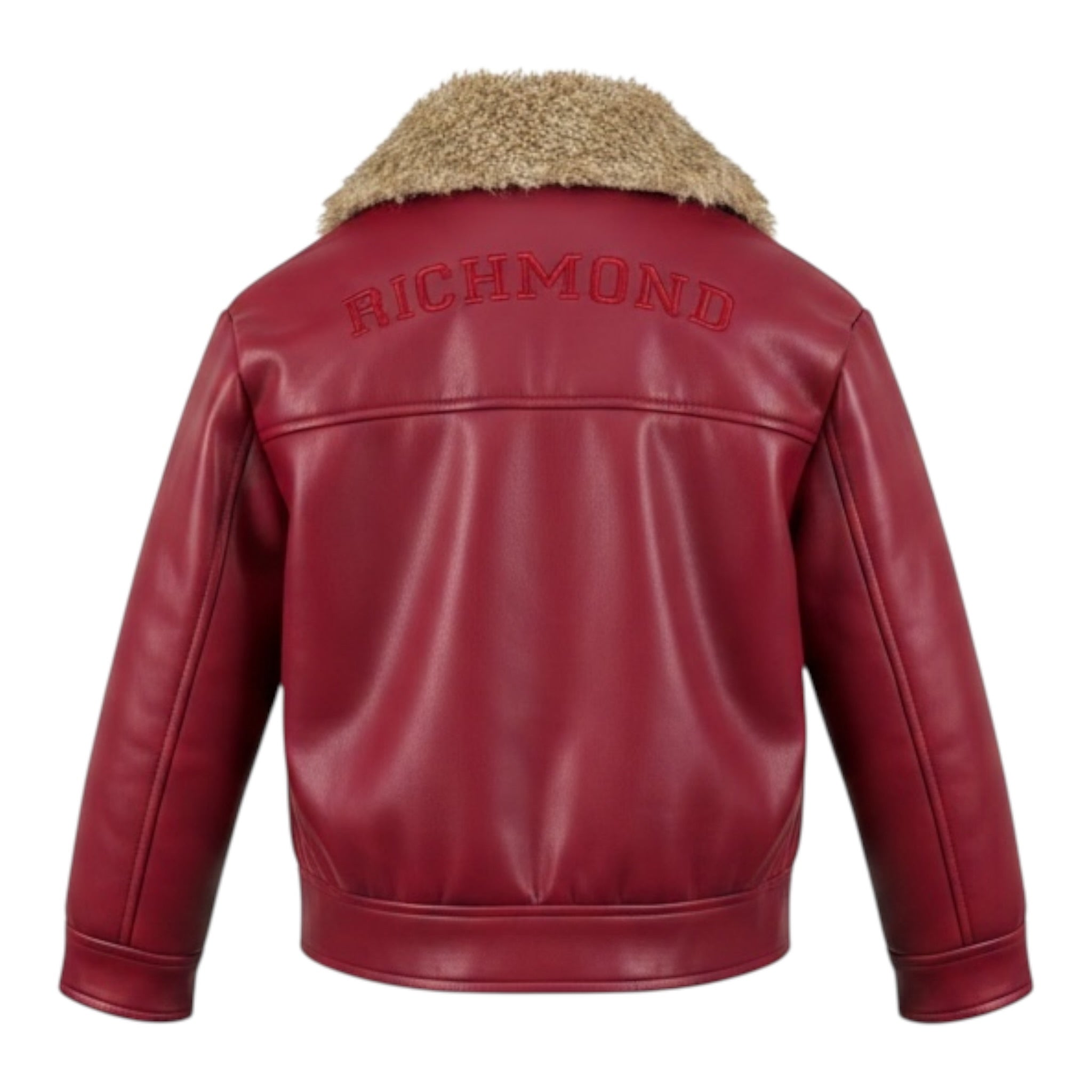 John Richmond Giubbino In Ecopelle con Pelliccia Rosso per Bambina RGA26084MT ROSSO JOHN RICHMOND 