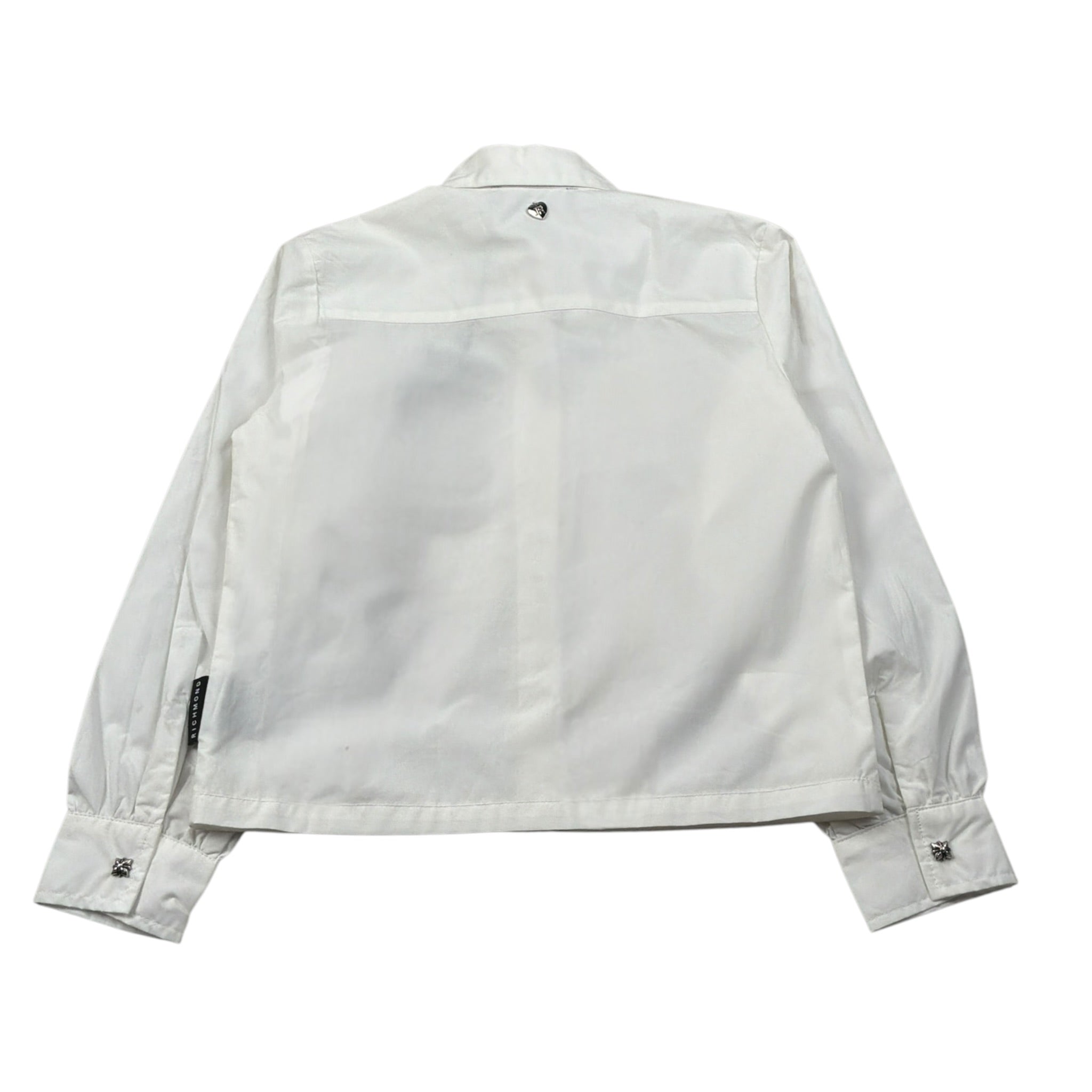 John Richmond Camicia Manica Lunga tinta unita Bianco per Bambina RGA26131CA BIANCO JOHN RICHMOND 