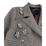 John Richmond Giacca Stampa Fantasia con Applicazioni Beige per Bambina RGA26133GC BEIGE JOHN RICHMOND 