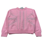 John Richmond Maglia Girocollo tinta unita con Applicazioni Rosa per Bambina RGA26136MA ROSA JOHN RICHMOND 