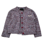 John Richmond Cardigan tinta unita In Maglia Viola per Bambina RGA26151CD VIOLA JOHN RICHMOND 