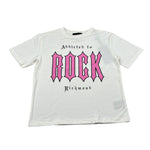 John Richmond T-Shirt Girocollo tinta unita con Stampa Bianco per Bambina RGA26165TS BIANCO JOHN RICHMOND 