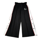 John Richmond Pantalone Modello A Palazzo tinta unita con Profili In Contrasto Nero per Bambina RGA26176PA NERO JOHN RICHMOND 