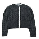 John Richmond Cardigan tinta unita Grigio per Bambina RGA26184CD GRIGIO JOHN RICHMOND 