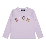 John Richmond Shirt tinta unita con Stampa Rosa per Neonata RIA24054TS ROSA JOHN RICHMOND 