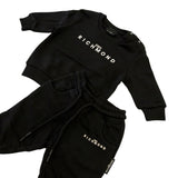 John Richmond Completo 2 Pezzi Felpa-Pantalone tinta unita Nero per Neonato RIA25003CFXX NERO JOHN RICHMOND 