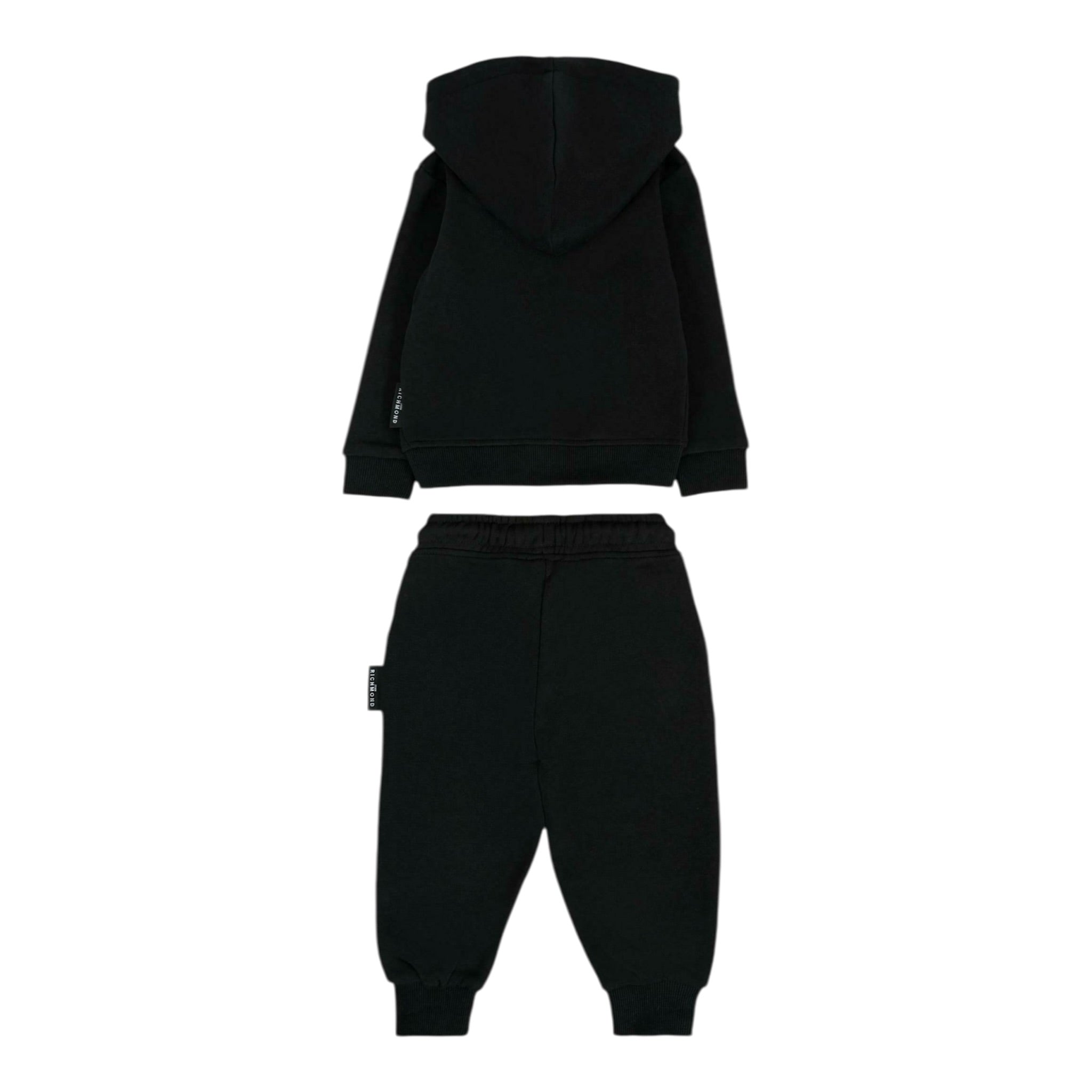 John Richmond Completo 2Pz Felpa-Pantalone tinta unita Nero per Neonato RIA25007CF NERO JOHN RICHMOND 