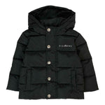John Richmond Giubbino tinta unita con Cappuccio Stampe Logo Nero per Neonato RIA25011PIXX NERO JOHN RICHMOND 