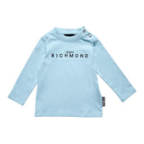 John Richmond Shirt Girocollo tinta unita con Stampa Azzurro per Neonato RIA25012TS AZZURRO JOHN RICHMOND 