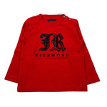 John Richmond Shirt Girocollo tinta unita con Stampa Rosso per Neonato RIA25035TS ROSSO JOHN RICHMOND 