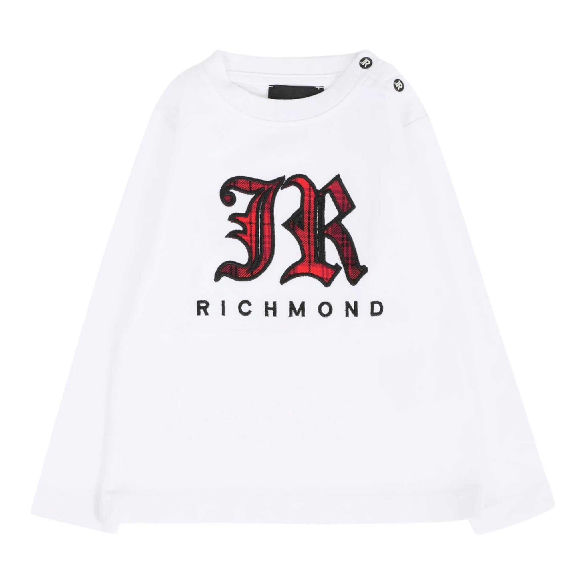 John Richmond Shirt Girocollo tinta unita con Stampa Bianco per Neonato RIA25035TSXX BIANCO JOHN RICHMOND 