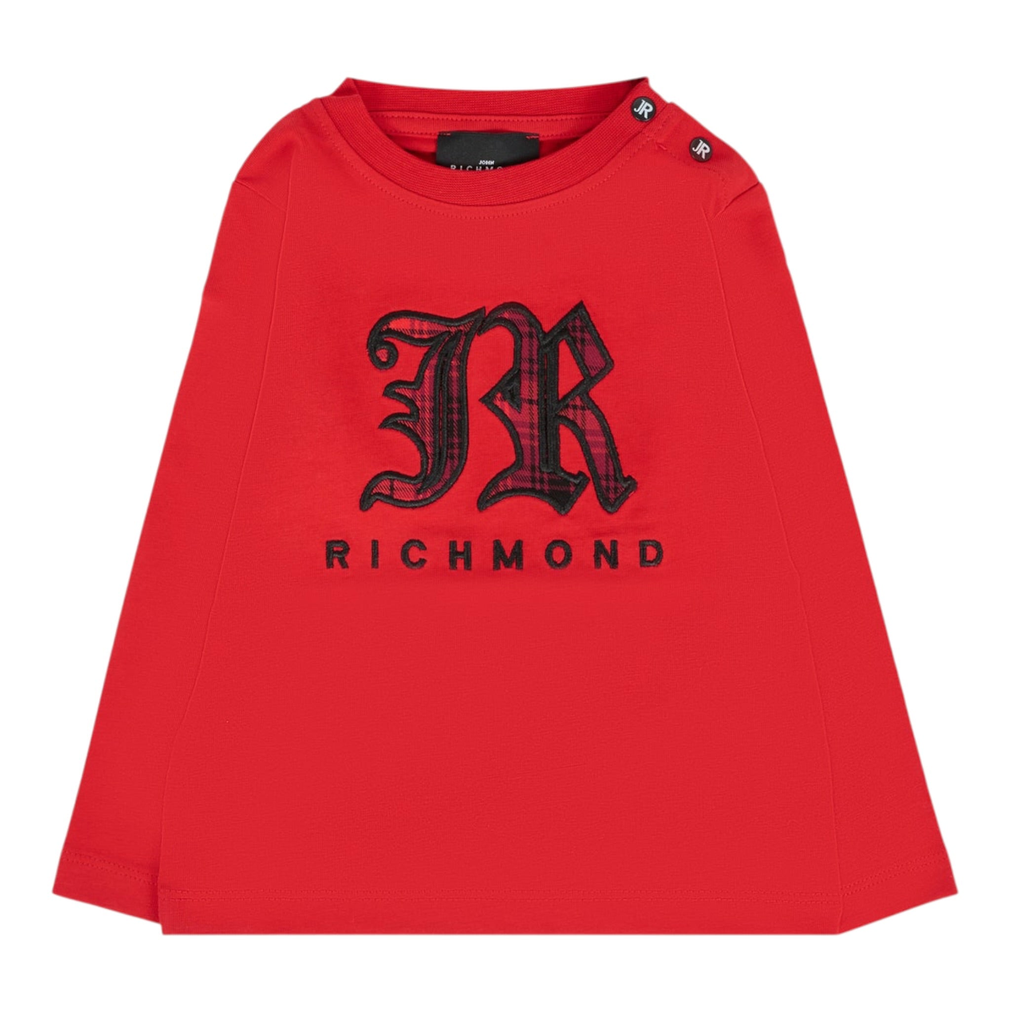 John Richmond Shirt Girocollo tinta unita con Stampa Rosso per Neonato RIA25035TSXXX ROSSO JOHN RICHMOND 