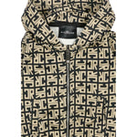 John Richmond Felpa con Zip E Cappuccio Bicolore Nero/Beige per Neonato RIA25047FE NERO/BEIGE JOHN RICHMOND 