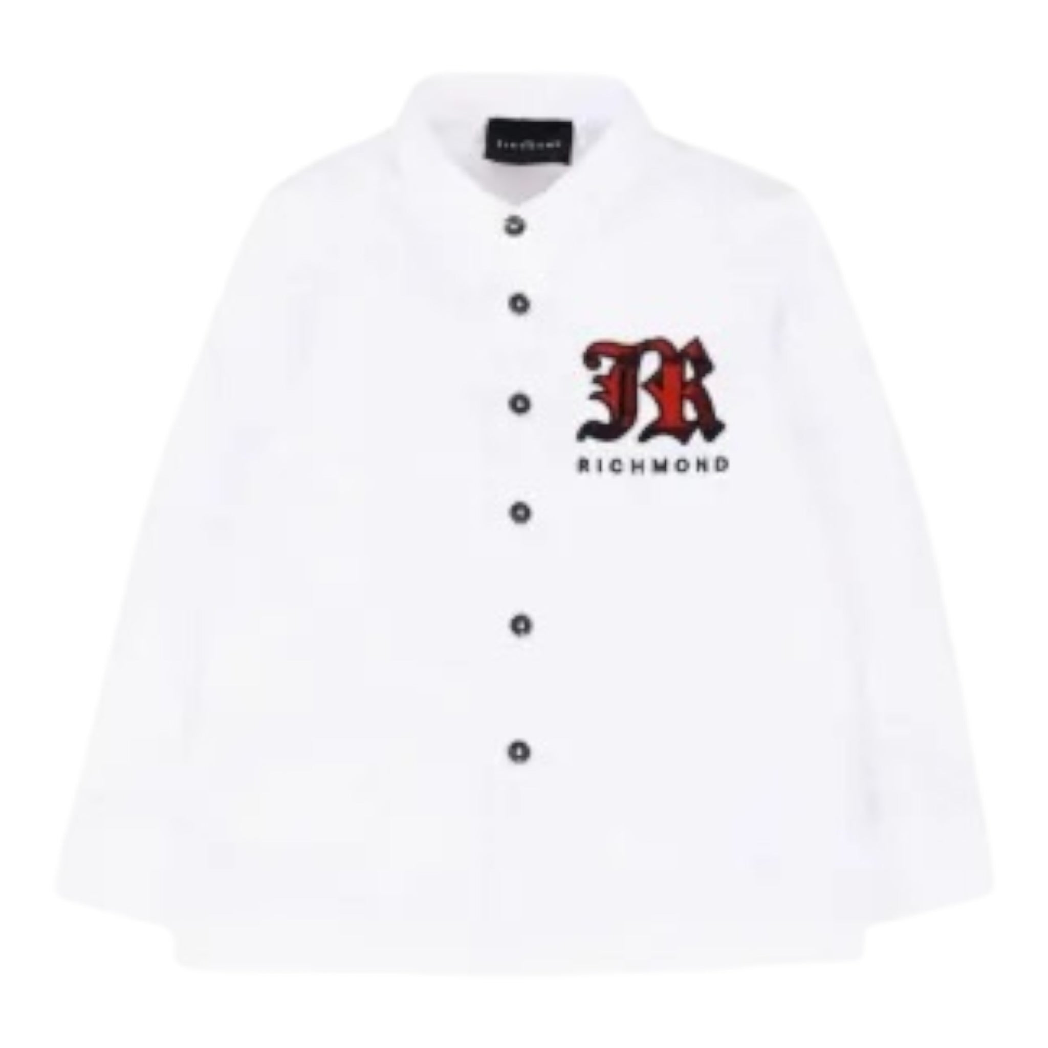 John Richmond Camicia tinta unita con Stampa Bianco per Neonato RIA25063CA BIANCO JOHN RICHMOND 