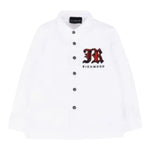 John Richmond Camicia tinta unita con Stampa Bianco per Neonato RIA25063CA BIANCO JOHN RICHMOND 