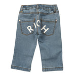 John Richmond Jeans tinta unita con Elastico In Vita Azzurro per Neonato RIA25125JE AZZURRO JOHN RICHMOND 