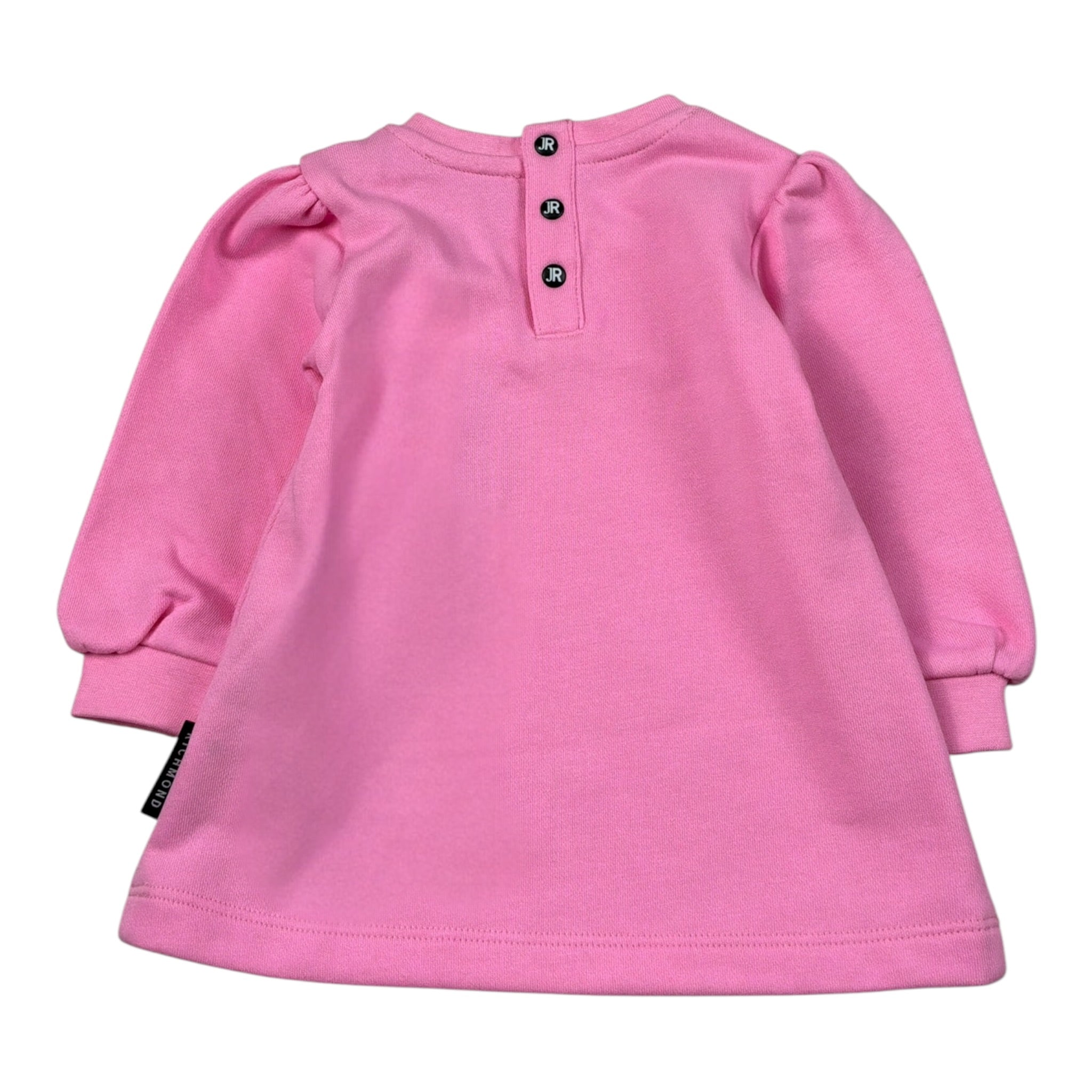 John Richmond Abito Felpa tinta unita con Logo Rosa per Neonata RIA26020VE ROSA JOHN RICHMOND 