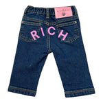 John Richmond Jeans tinta unita con Logo Blu per Neonata RIA26031JE BLU JOHN RICHMOND 