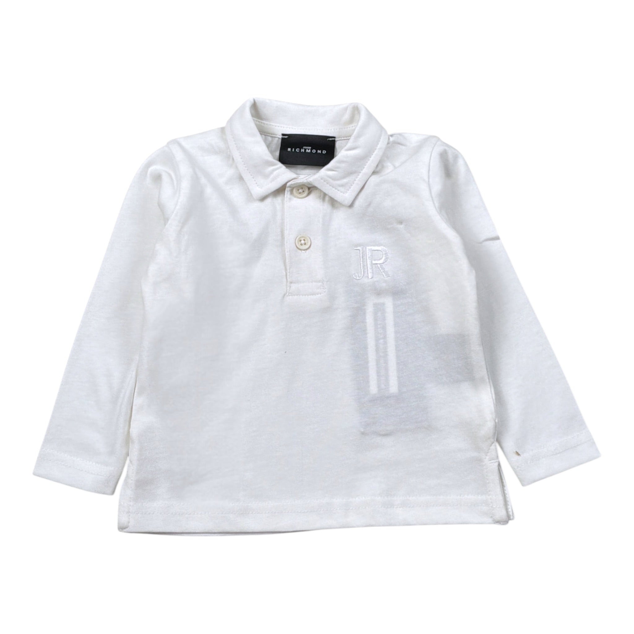 John Richmond Polo tinta unita con Logo Bianco per Neonato RIA26042PO BIANCO JOHN RICHMOND 