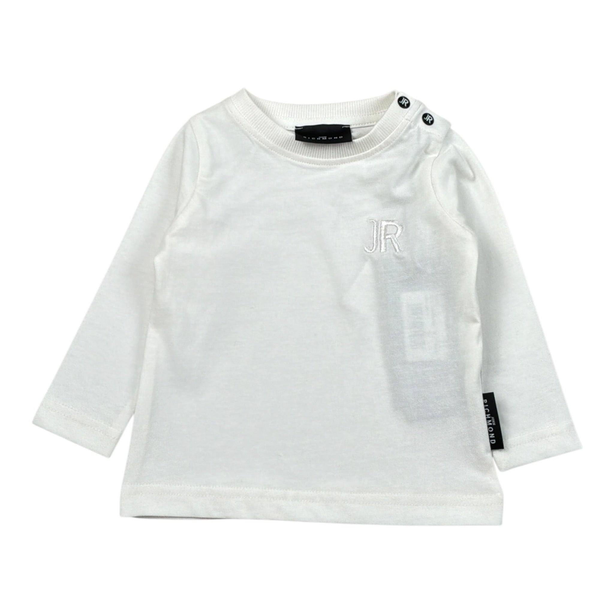 John Richmond Shirt tinta unita con Bottoni Bianco per Neonato RIA26058TS BIANCO JOHN RICHMOND 