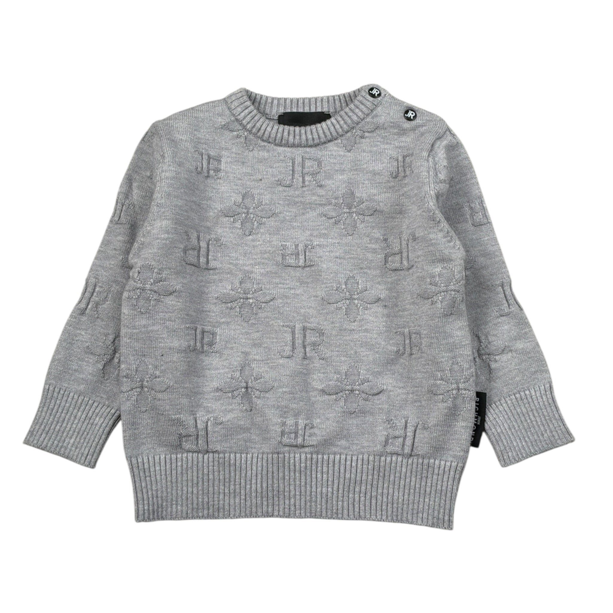 John Richmond Maglia tinta unita Logata Grigio per Neonato RIA26059MA GRIGIO JOHN RICHMOND 