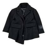 John Richmond Cappotto tinta unita con Logo Nero per Neonato RIA26062CP NERO JOHN RICHMOND 
