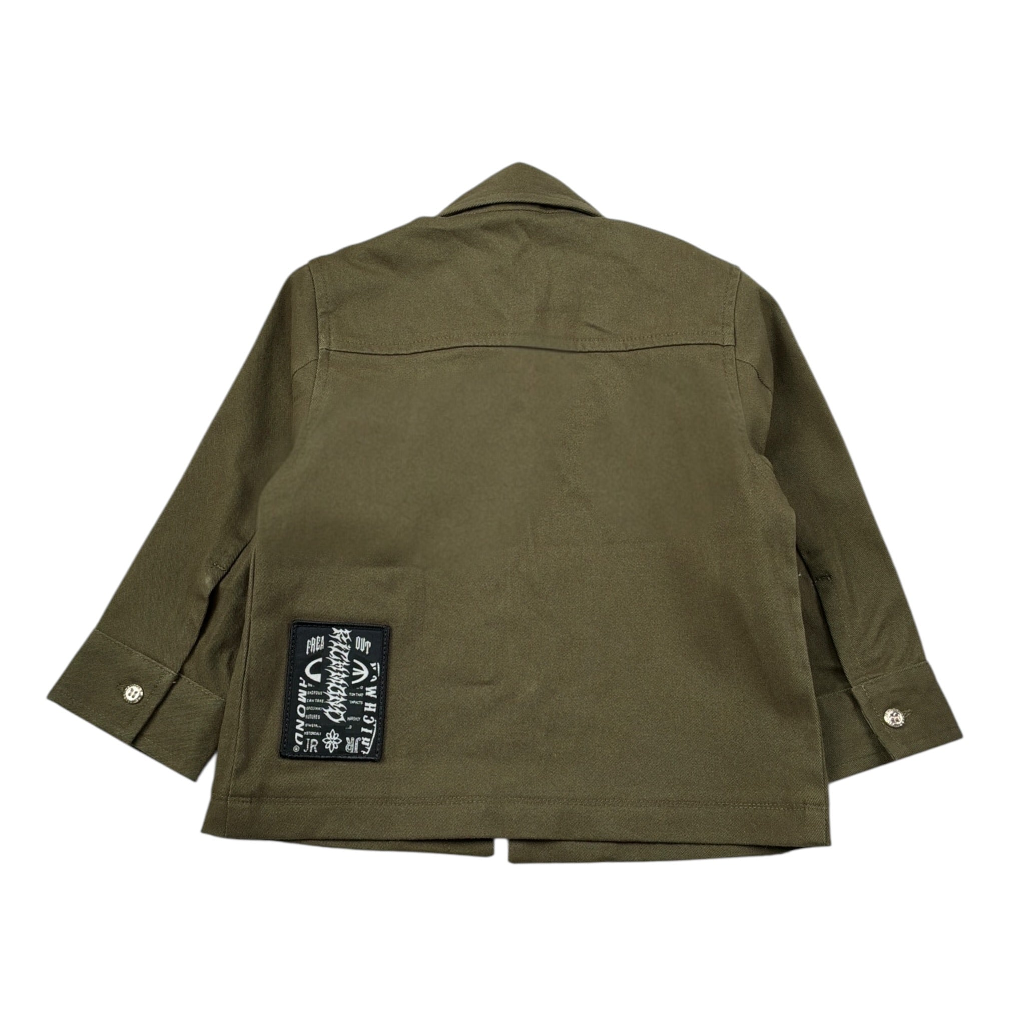 John Richmond Camicia tinta unita con Logo Verde per Neonato RIA26107CA VERDE JOHN RICHMOND 