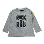 John Richmond Shirt Girocollo tinta unita con Stampa Grigio per Neonato RIA26112TS GRIGIO JOHN RICHMOND 