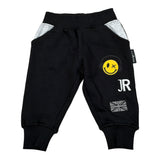 John Richmond Pantalone Modello Tuta tinta unita con Stampa Nero per Neonato RIA26118PA NERO JOHN RICHMOND 